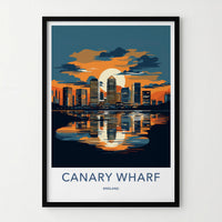 Canary Wharf Poster - Modern Cityscape Print