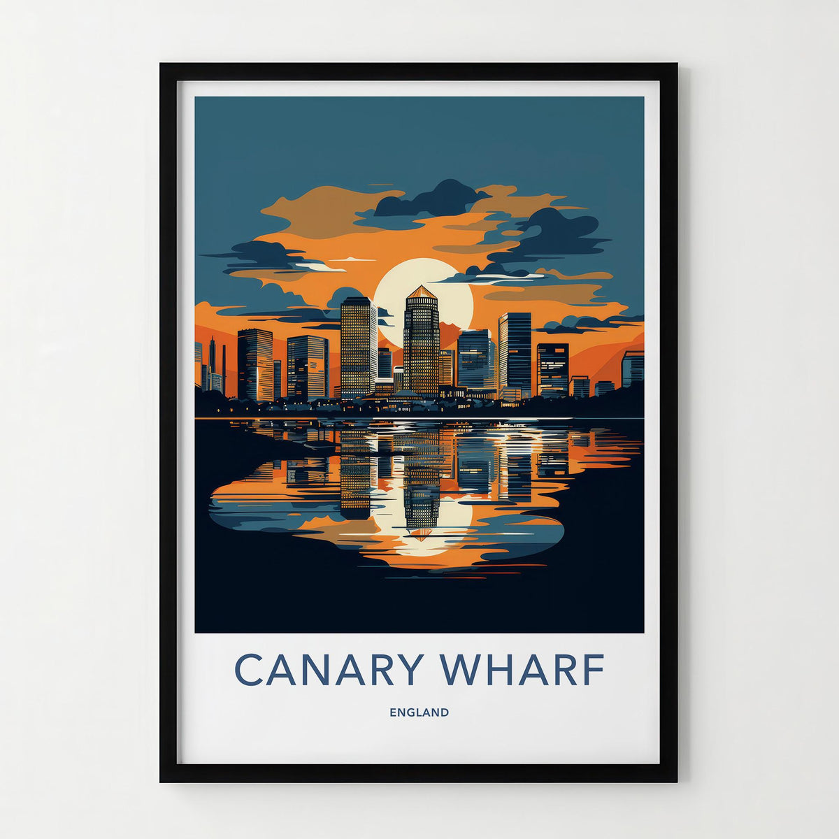 Canary Wharf Poster - Modern Cityscape Print