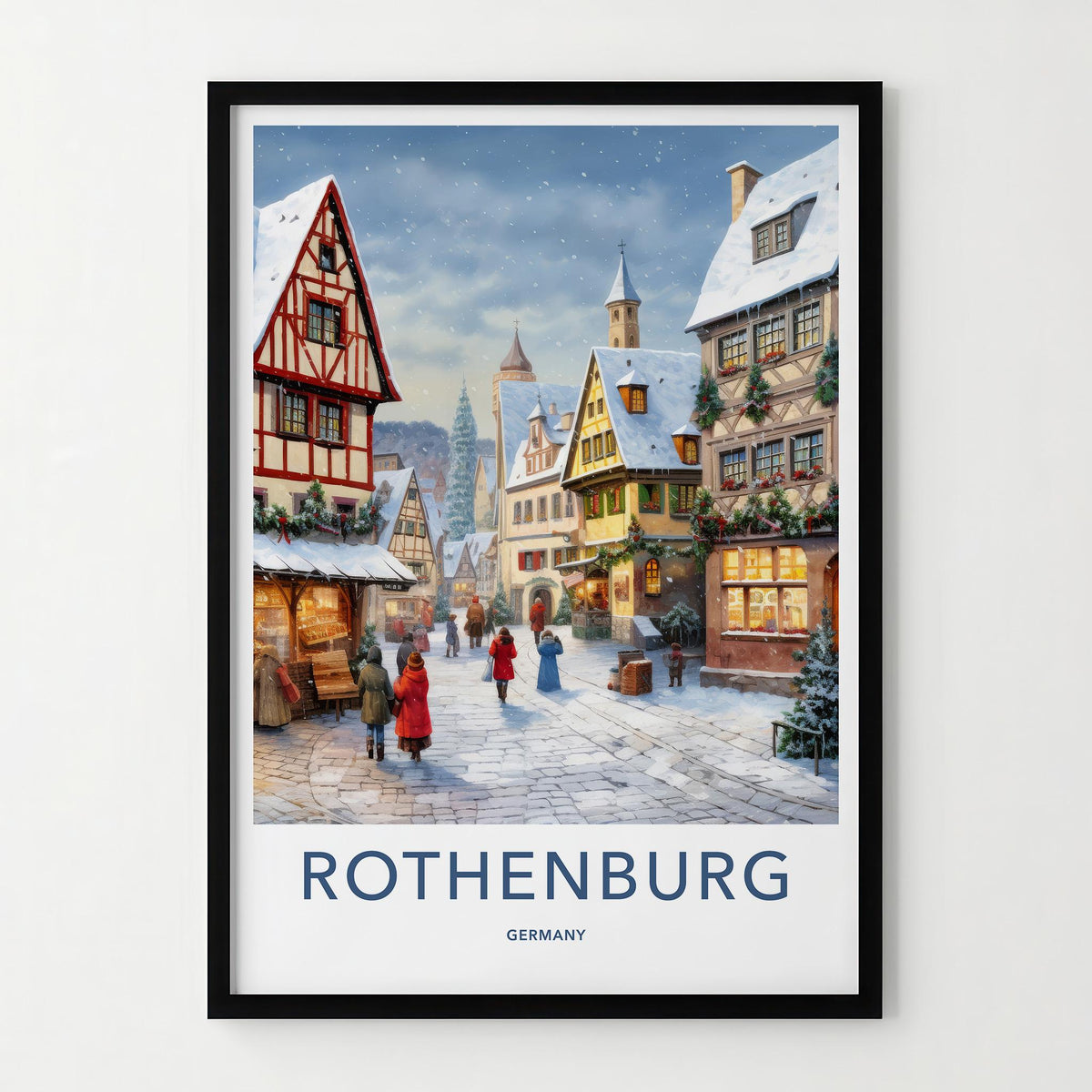 Rothenburg Wall Art - Historic German Town Poster