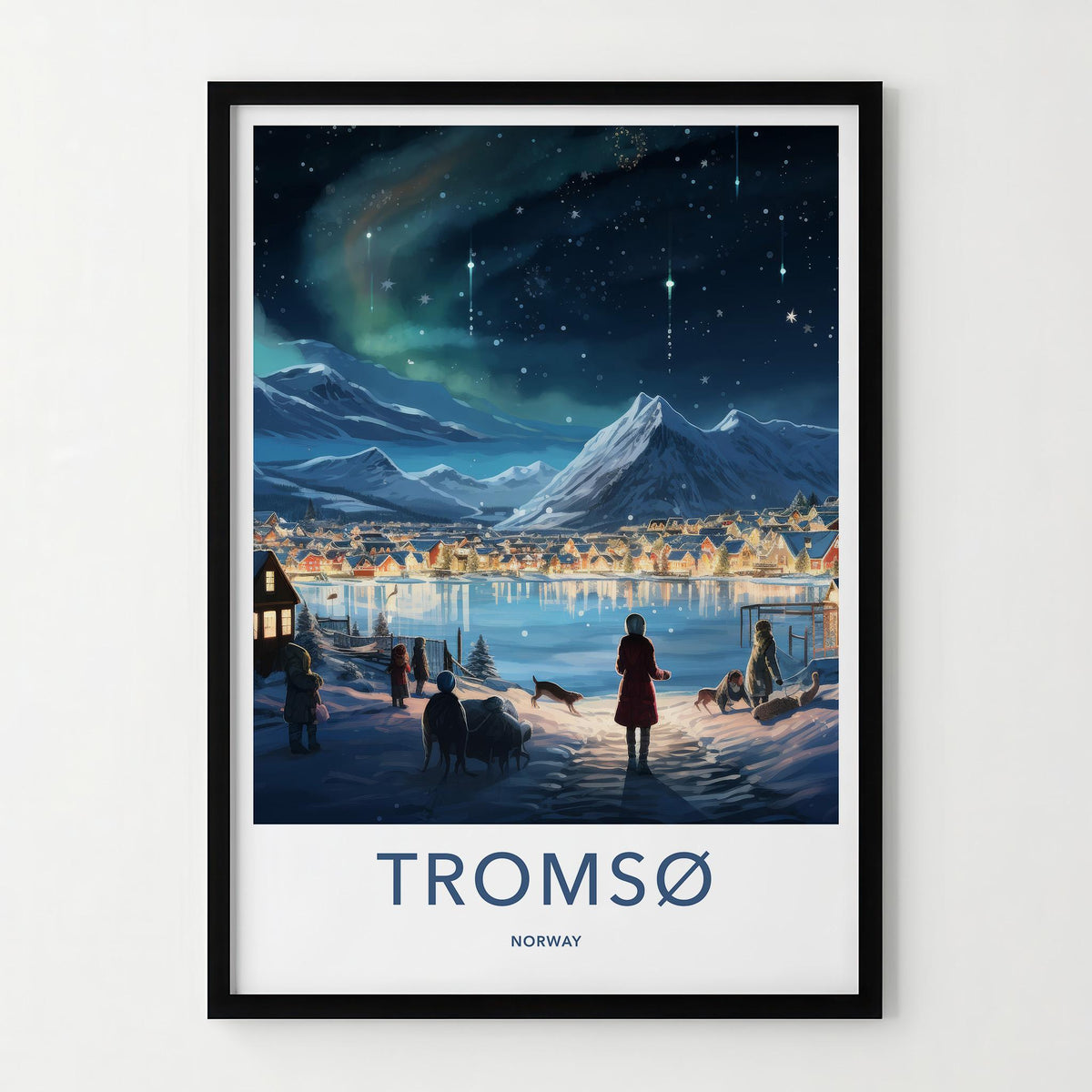 Tromsø Poster - Northern Lights Print