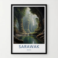 Sarawak Wall Art - Malaysia Tropical Rainforest Landscape Print