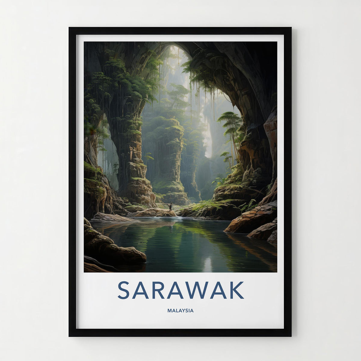 Sarawak Wall Art - Malaysia Tropical Rainforest Landscape Print