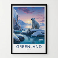 Greenland Poster - Arctic Wall Art With Majestic Polar Bears & Icy
