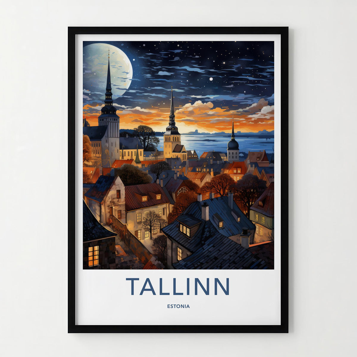 Tallinn Poster - Estonia Wall Art
