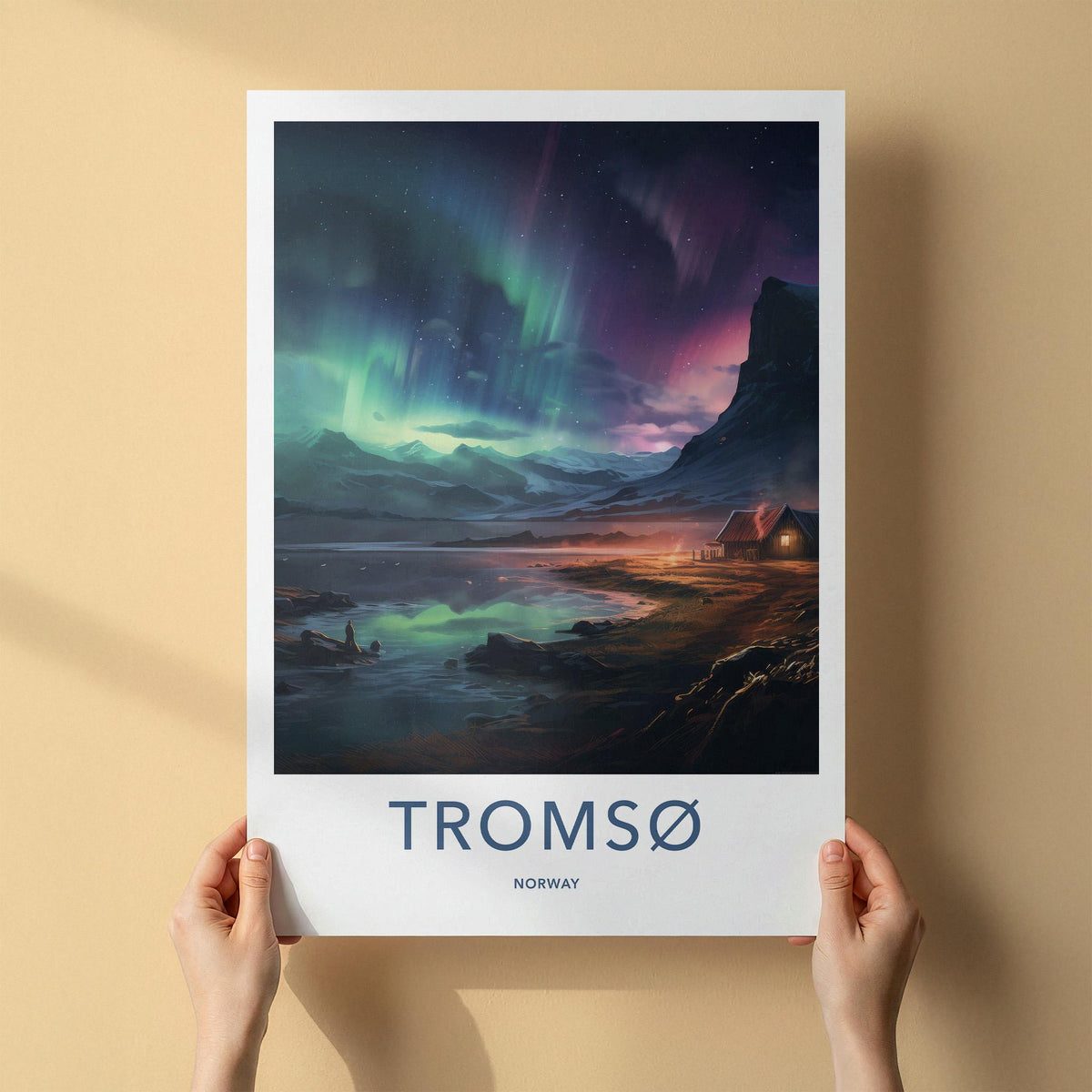 Tromsø Poster - Northern Lights Artwork
