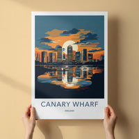 Canary Wharf Poster - Modern Cityscape Print