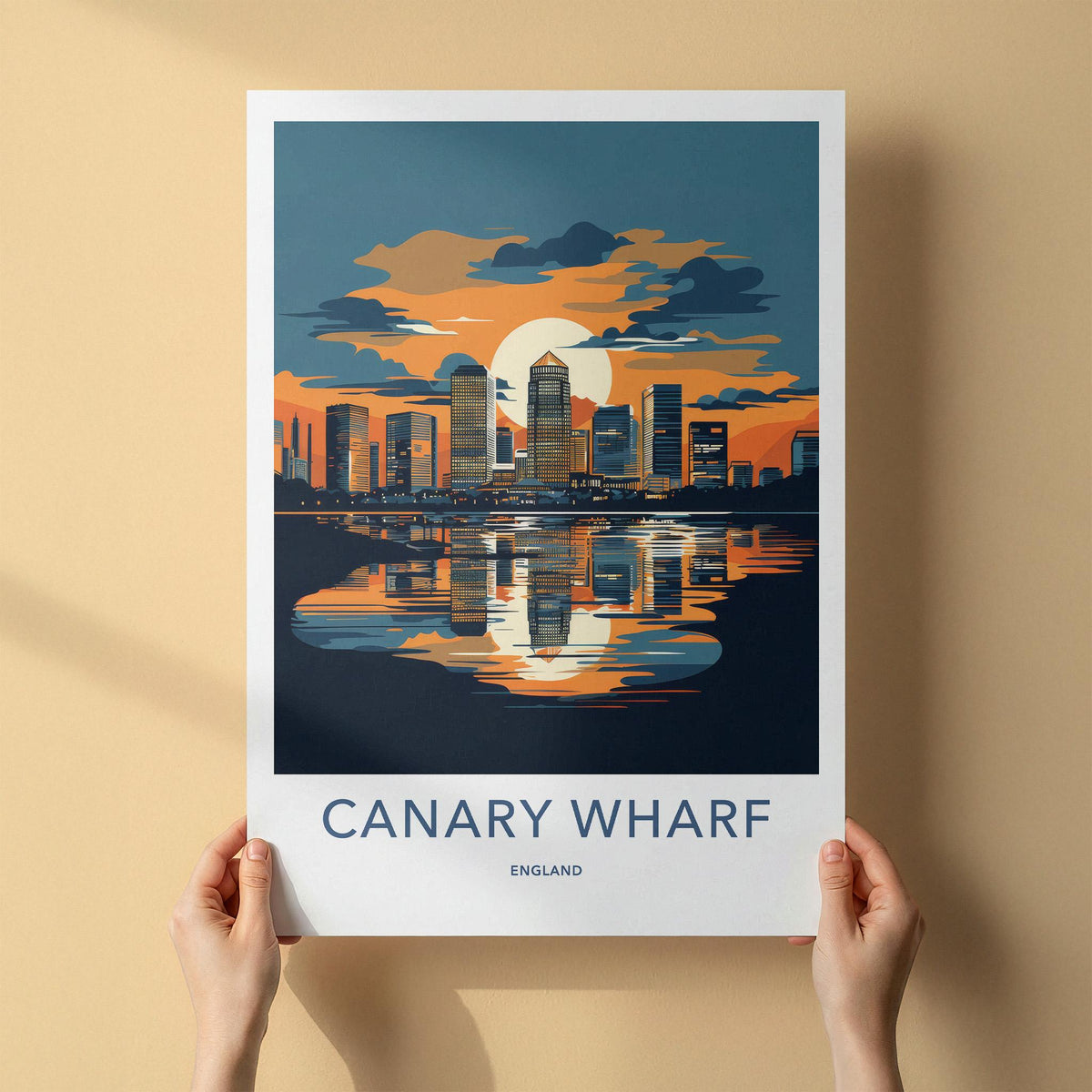 Canary Wharf Poster - Modern Cityscape Print
