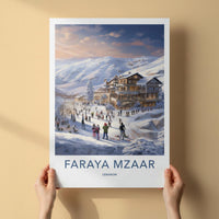 Faraya Mzaar Poster - Lebanon Wall Art