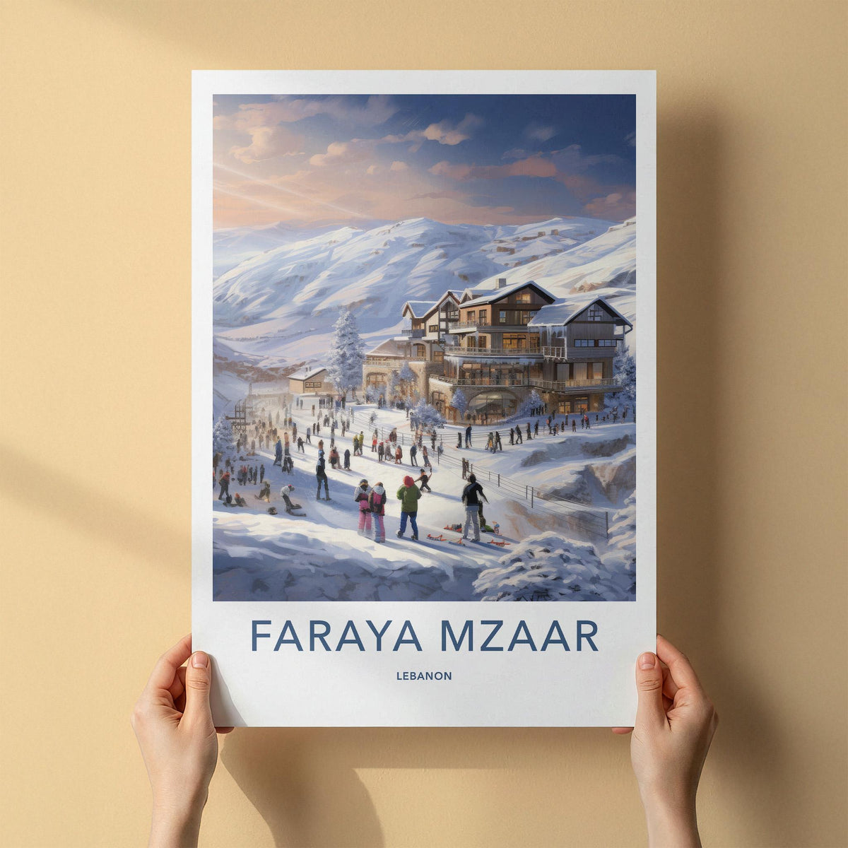 Faraya Mzaar Poster - Lebanon Wall Art