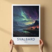 Svalbard Poster - Arctic Wall Decor Featuring Northern Lights