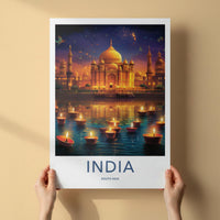 Taj Mahal Poster - India Wall Art Featuring Mughal Architecture