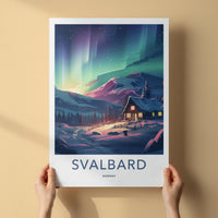 Svalbard Poster - Nordic Winter Wonderland Arctic Wall Decor Print