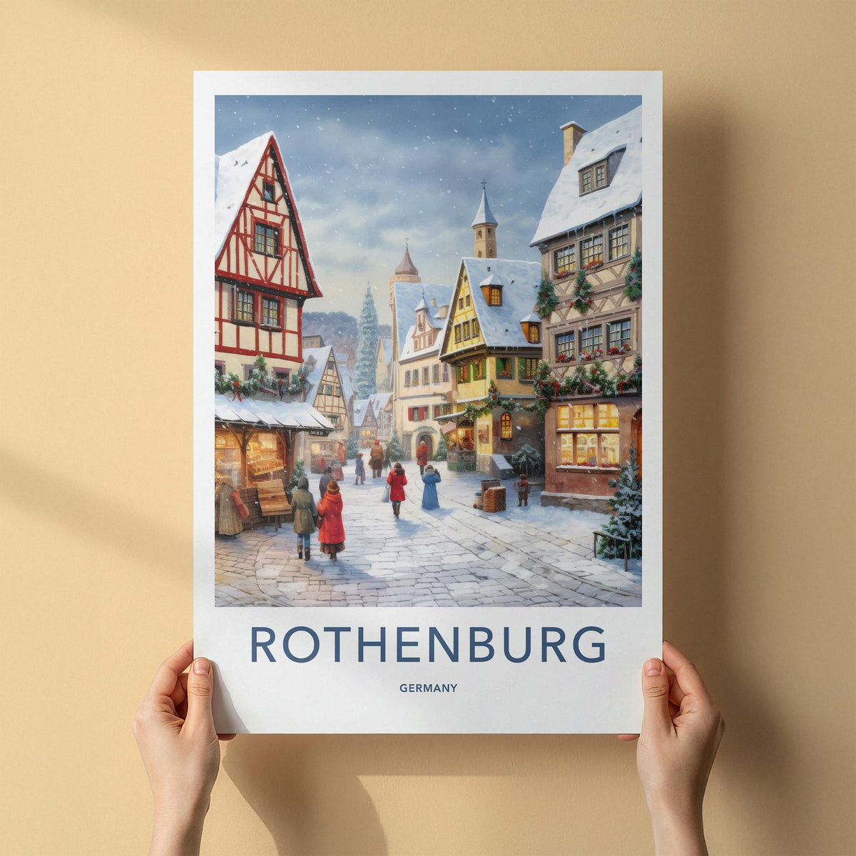 Rothenburg Wall Art - Historic German Town Poster