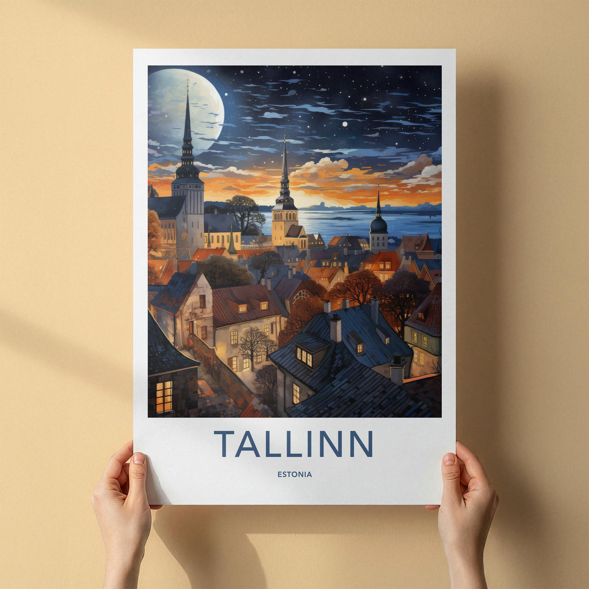 Tallinn Poster - Estonia Wall Art