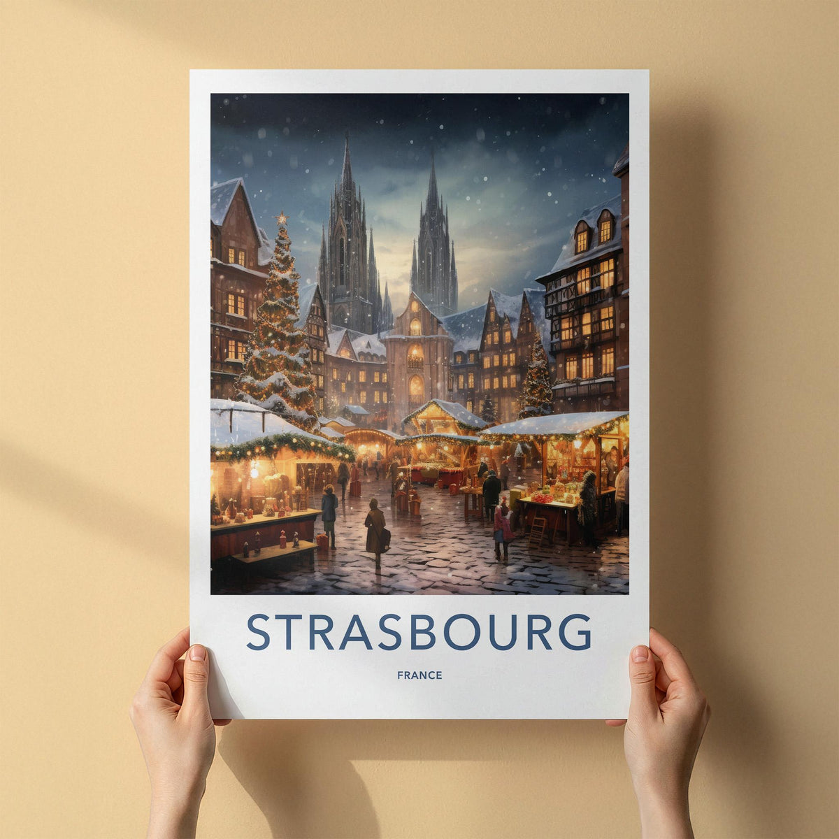 Strasbourg Cathedral Poster - France Wall Art Featuring Gothic