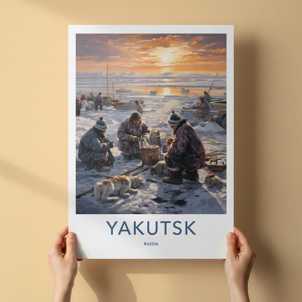 Yakutsk Wall Art - Siberian Winter Poster