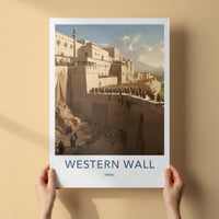 Western Wall Poster - Historic Jerusalem Art & Sacred Site Wall Decor