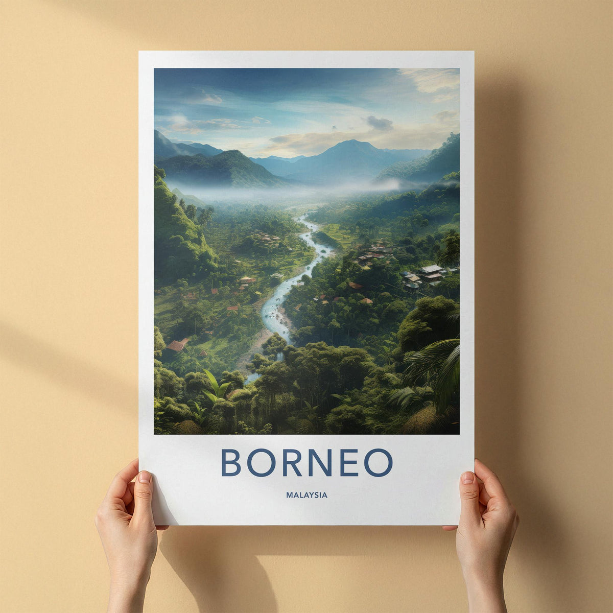 Borneo Rainforest Poster - Malaysia Wall Art