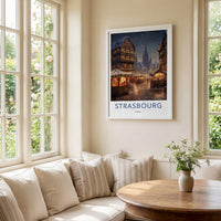 Strasbourg Wall Art - Historic City Poster With Gothic Architecture