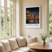 Santa Claus Poster - Festive Holiday Wall Art Featuring Indiana