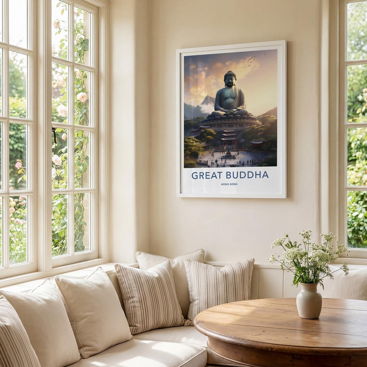 Tian Tan Poster - Hong Kong Wall Art Featuring Great Buddha Statue
