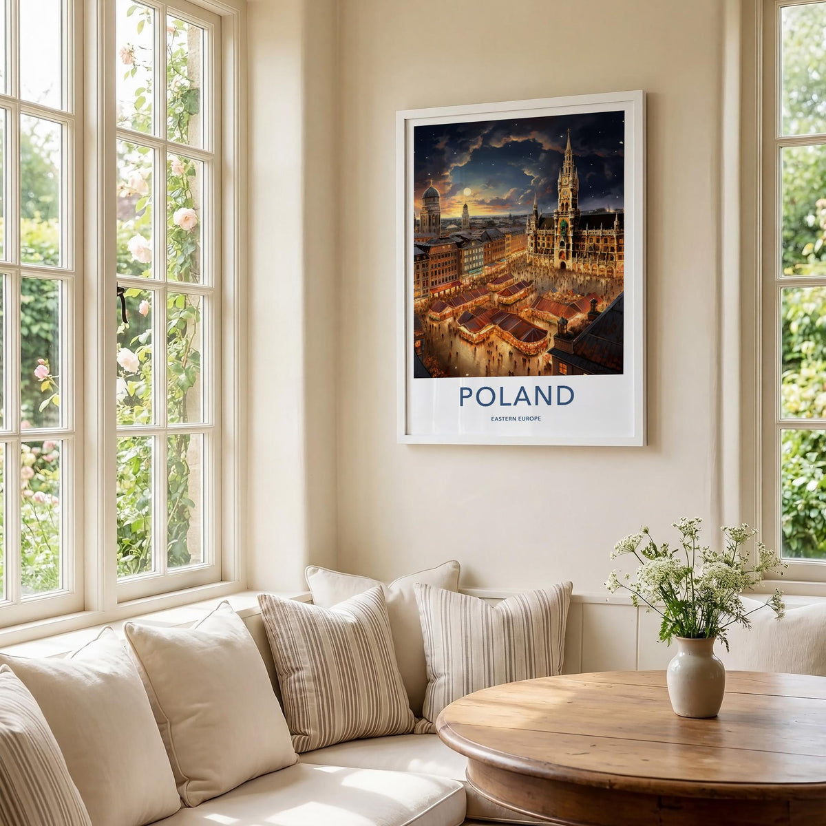 Lodz Poster - Poland Wall Art Featuring Vibrant Market Squares
