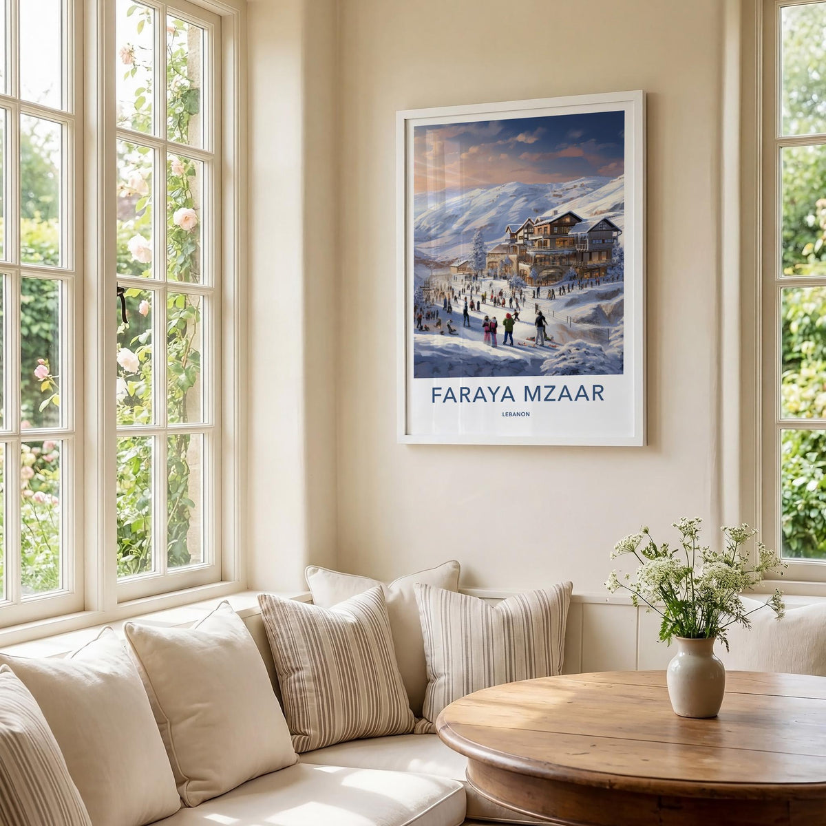 Faraya Mzaar Poster - Lebanon Wall Art