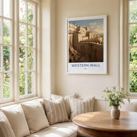 Western Wall Poster - Historic Jerusalem Art & Sacred Site Wall Decor