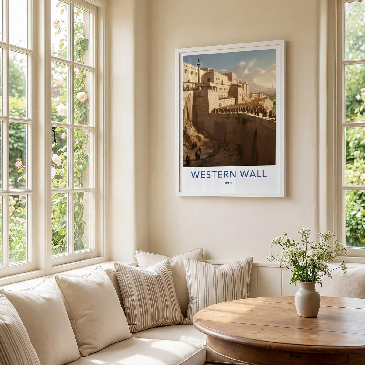 Western Wall Poster - Historic Jerusalem Art & Sacred Site Wall Decor