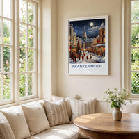 Frankenmuth Wall Art - Winter Village Scene
