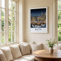 Bath England Poster - Historic City Wall Art Featuring Georgian