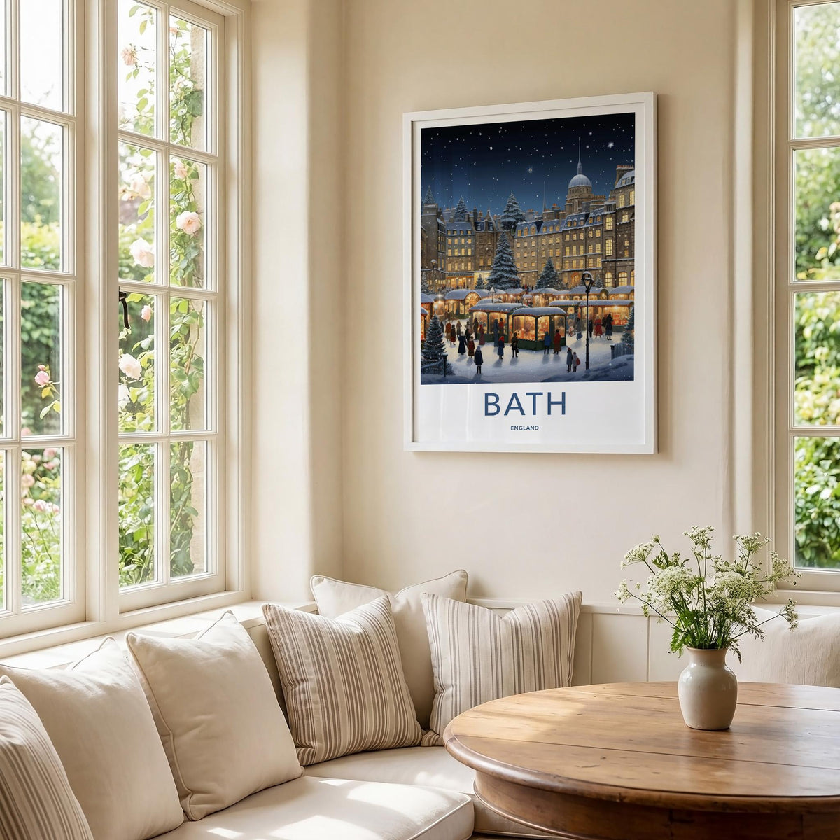 Bath England Poster - Historic City Wall Art Featuring Georgian