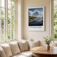 Sognefjord Poster - Norway Wall Art With Scenic Fjord Artwork