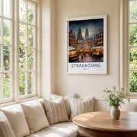 Strasbourg Cathedral Poster - France Wall Art Featuring Gothic