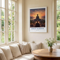 Tian Tan Poster - Hong Kong Wall Art Featuring Great Buddha Artwork