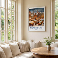 Nuremberg Poster - German Holiday Poster Featuring Festive Christmas