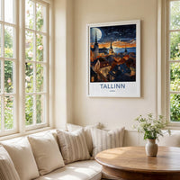 Tallinn Poster - Estonia Wall Art