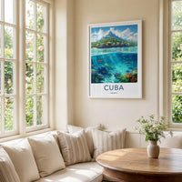 Cuba Wall Art - Vibrant Caribbean Travel Poster
