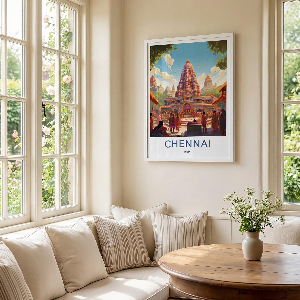 Chennai Wall Art - Vibrant India Artwork