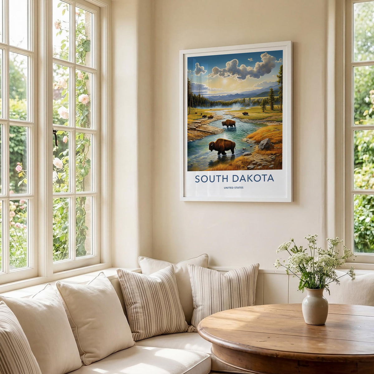 South Dakota Poster - Scenic View Travel Gift