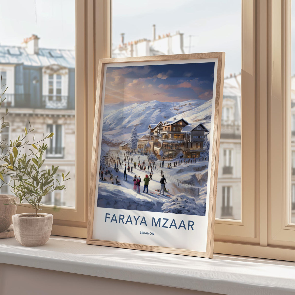 Faraya Mzaar Poster - Lebanon Wall Art