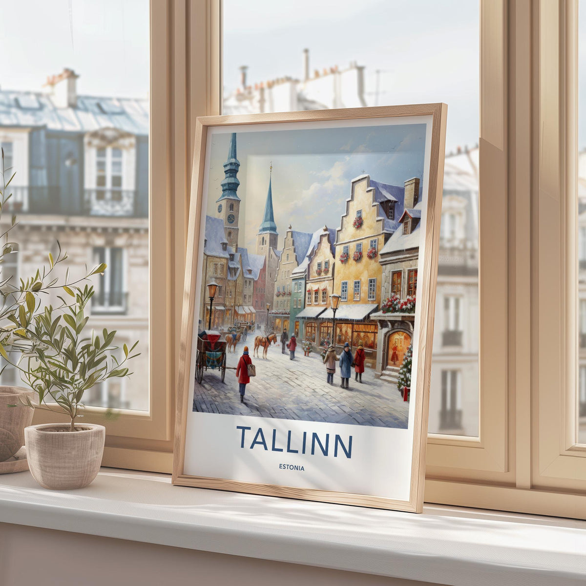 Tallinn Wall Art - Estonia Travel Poster
