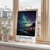 Svalbard Poster - Arctic Wall Decor Featuring Northern Lights