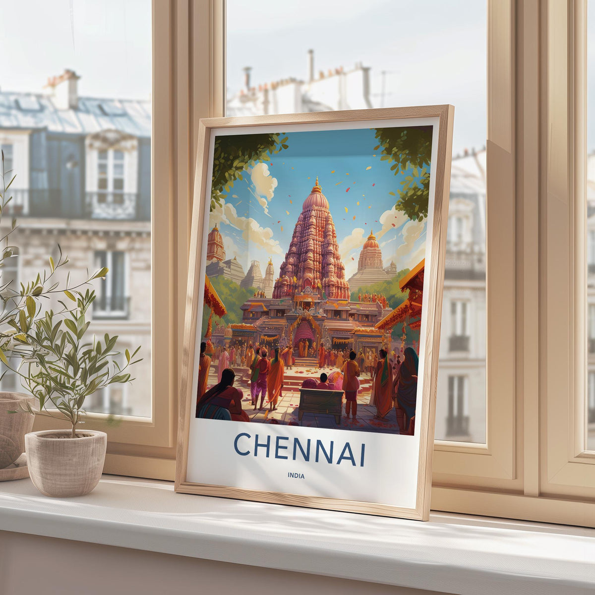 Chennai Wall Art - Vibrant India Artwork