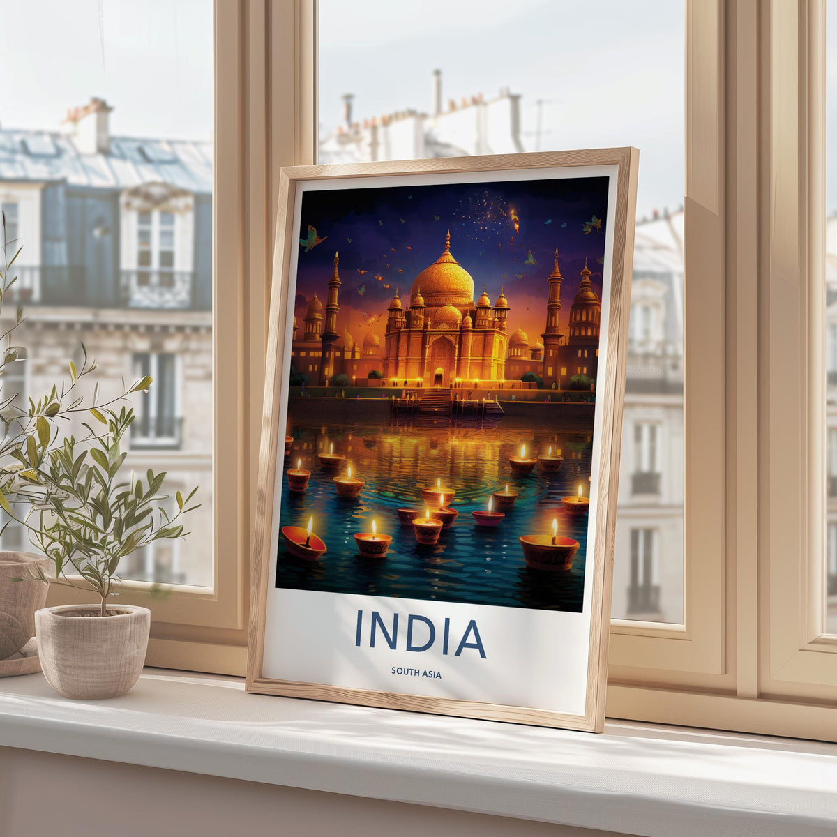 Taj Mahal Poster - India Wall Art Featuring Mughal Architecture