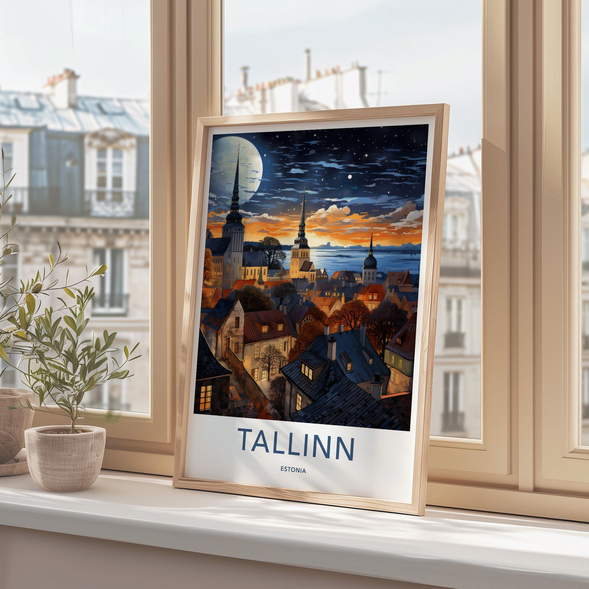 Tallinn Poster - Estonia Wall Art