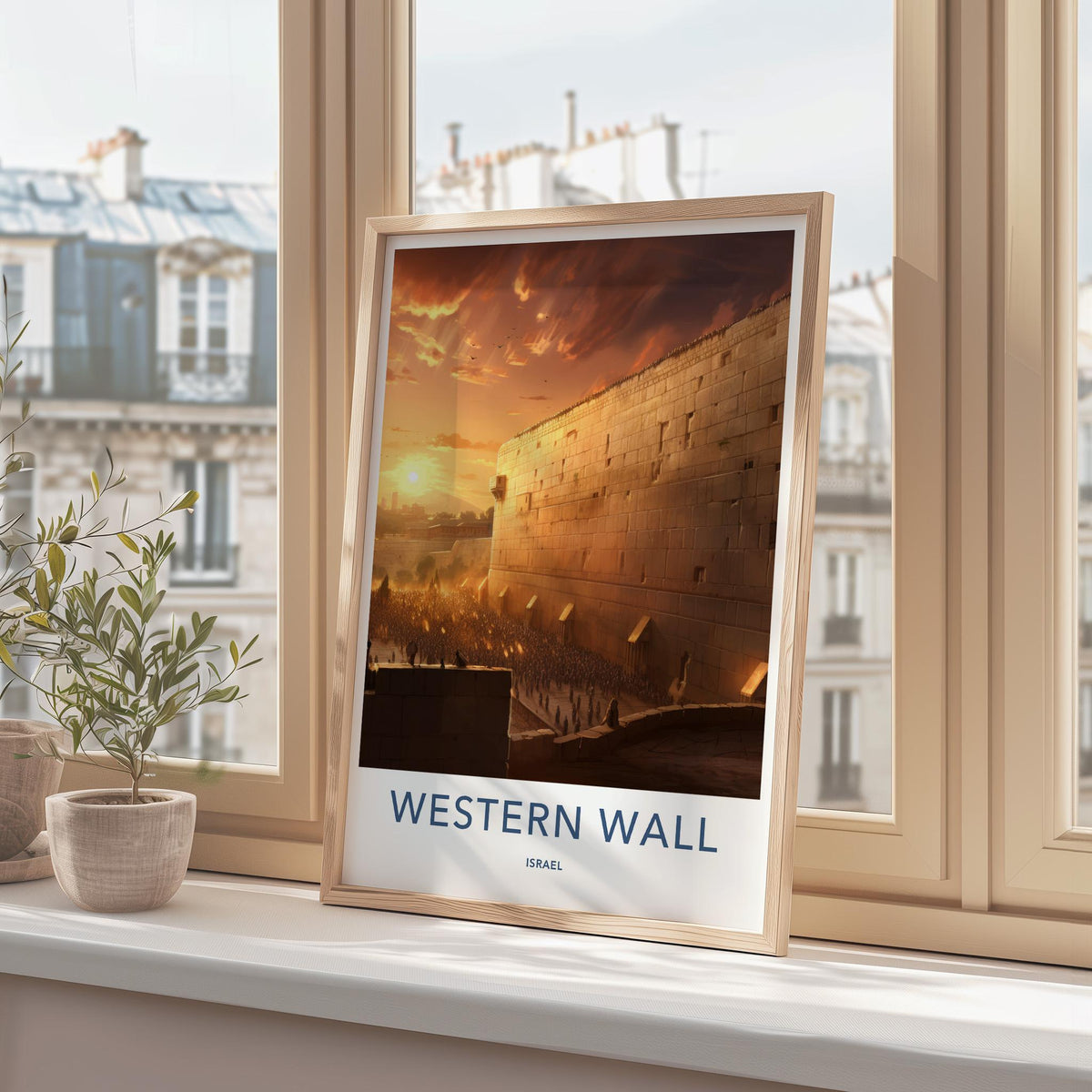 Western Wall Poster - Jerusalem Travel Poster