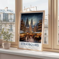 Strasbourg Cathedral Poster - France Wall Art Featuring Gothic