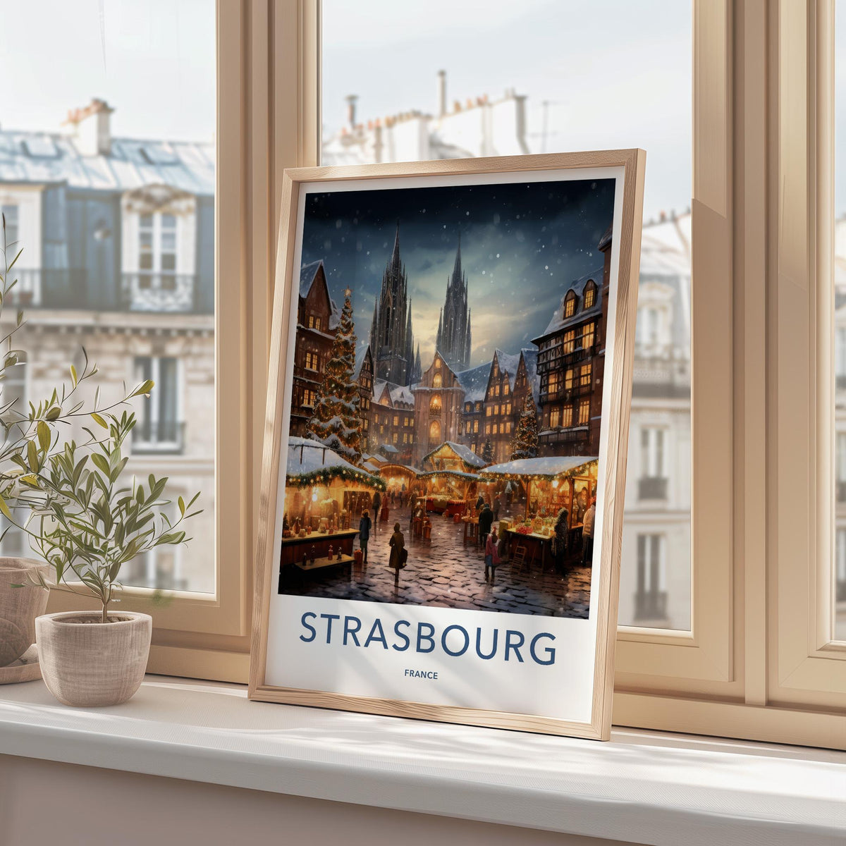 Strasbourg Cathedral Poster - France Wall Art Featuring Gothic