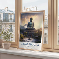 Tian Tan Poster - Hong Kong Wall Art Featuring Great Buddha Statue